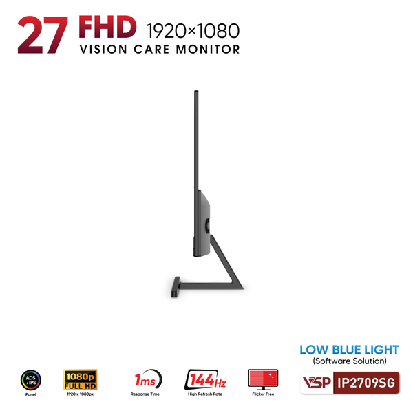  Màn hình văn phòng VSP IP2709SG | 27 inch, Full HD, 144Hz, IPS 