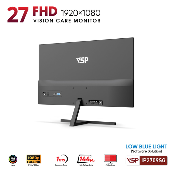  Màn hình văn phòng VSP IP2709SG | 27 inch, Full HD, 144Hz, IPS 