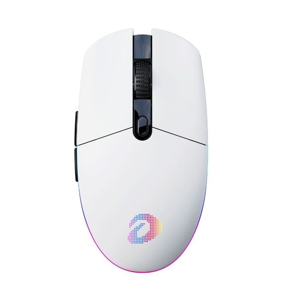  Chuột gaming DareU EM911T | 3 mode, 8000 DPI, 72g, Trắng 