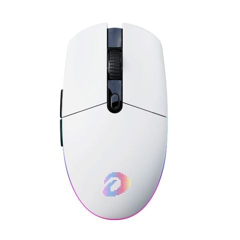 Chuột gaming DareU EM911T | 3 mode, 8000 DPI, 72g, Trắng