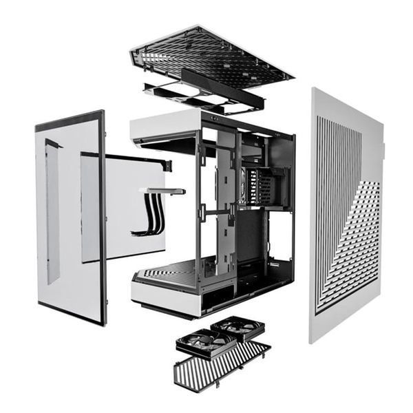  Thùng máy Hyte Y60 Panda (CS-HYTE-Y60-BW) | Mid-Tower, Dual Chamber, Kèm sẵn Riser PCIe 4.0, Trắng Đen 