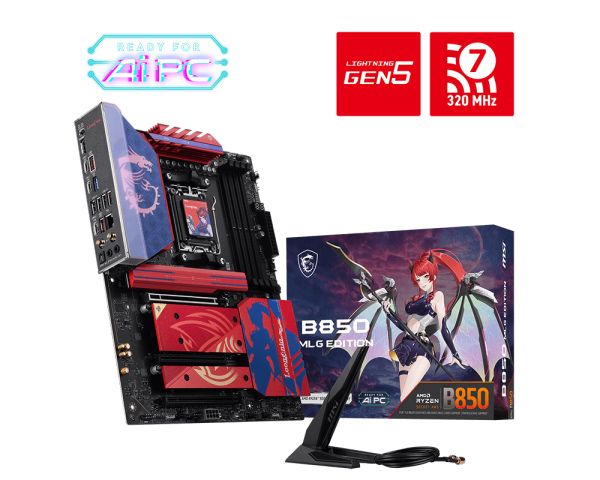  Mainboard MSI B850 MLG EDITION DDR5 | AM5, ATX, 4 khe RAM 