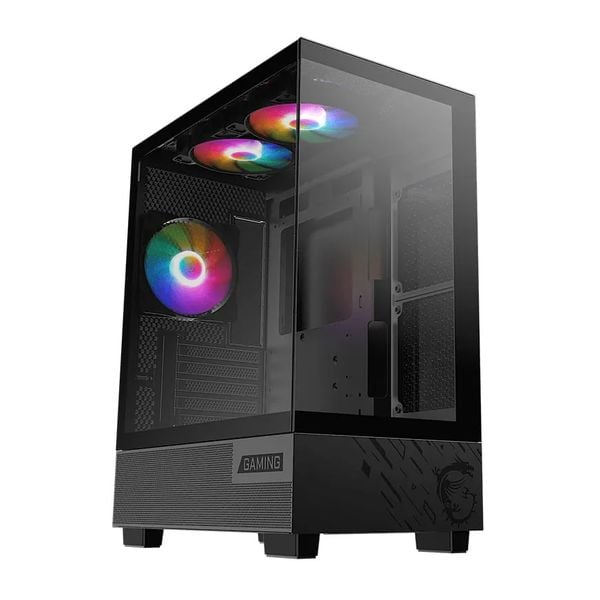  Thùng máy MSI PAG PANO M110A M-ATX | Kèm 3 Fan RGB, Đen 