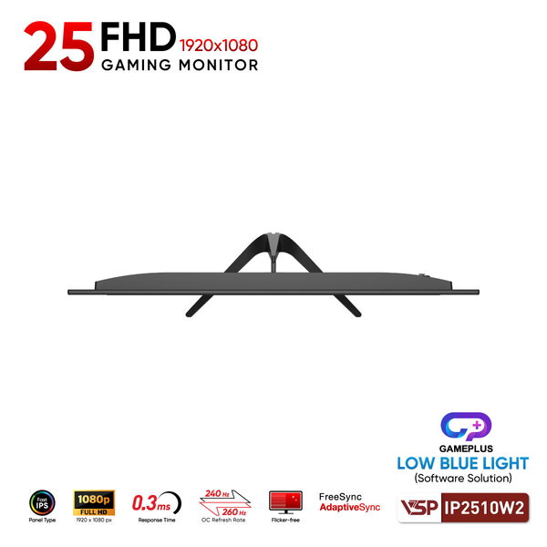  Màn hình Gaming VSP IP2510W2 | 25 inch, Full HD, 260Hz, IPS, 0,3ms 