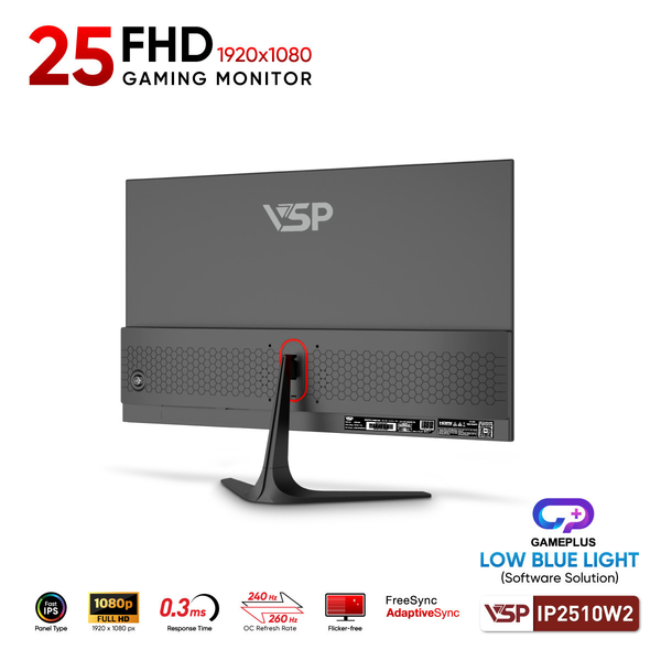  Màn hình Gaming VSP IP2510W2 | 25 inch, Full HD, 260Hz, IPS, 0,3ms 