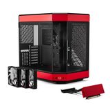  Thùng máy Hyte Y60 BlackCherry (CS-HYTE-Y60-BR) | Mid-Tower, Dual Chamber, Kèm sẵn Riser PCIe 4.0, Đen Đỏ 