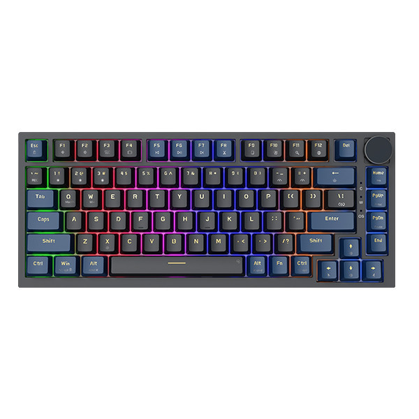  Bàn phím cơ gaming E-Dra EK375V2 Beta | Có dây, Linear Switch, Blue + Black 