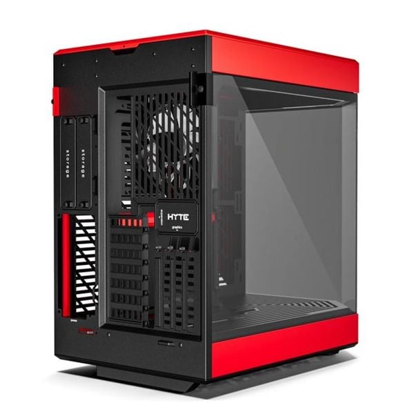  Thùng máy Hyte Y60 BlackCherry (CS-HYTE-Y60-BR) | Mid-Tower, Dual Chamber, Kèm sẵn Riser PCIe 4.0, Đen Đỏ 
