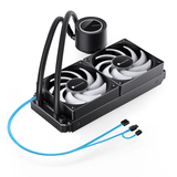  Tản nhiệt nước Jonsbo TG-240 ARGB Black | Radiator 240mm, 2 Fan 120mm PWM, Đen 