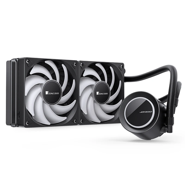  Tản nhiệt nước Jonsbo TG-240 ARGB Black | Radiator 240mm, 2 Fan 120mm PWM, Đen 