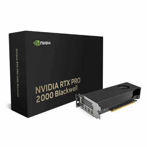 Card màn hình NVIDIA RTX PRO 2000 16G Blackwell (UPC 810152850251) | 16GB GDDR7 ECC, 4352 CUDA Cores
