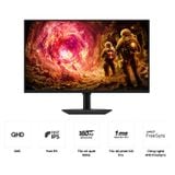  Màn hình Gaming Samsung Odyssey LS27FG502EEXXV | 27 inch, 2K/QHD, 180Hz, IPS, Chân CTH 