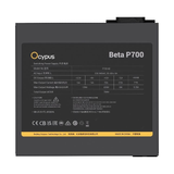  Nguồn máy tính Ocypus Beta P700 700W | ATX 2.53, Non Modular 