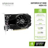  Card màn hình NVIDIA GeForce GT 1030 UNIKA 4GD4 V3 | 4GB DDR4, 64-bit, 1 Fan 