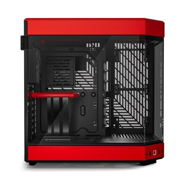  Thùng máy Hyte Y60 BlackCherry (CS-HYTE-Y60-BR) | Mid-Tower, Dual Chamber, Kèm sẵn Riser PCIe 4.0, Đen Đỏ 