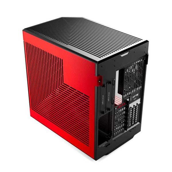  Thùng máy Hyte Y60 BlackCherry (CS-HYTE-Y60-BR) | Mid-Tower, Dual Chamber, Kèm sẵn Riser PCIe 4.0, Đen Đỏ 
