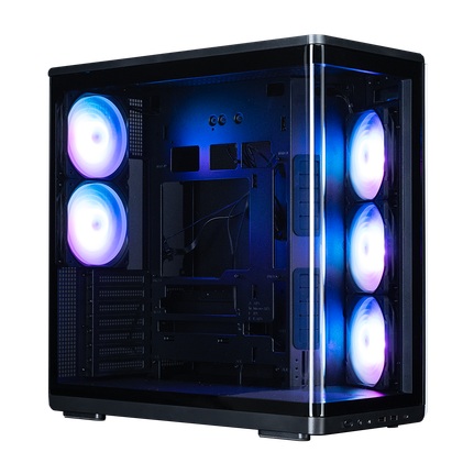 Thùng máy hồ cá Zalman P60 Kính cong Nguyên Khối (Kèm sẵn 5 Fan) | ATX, Đen