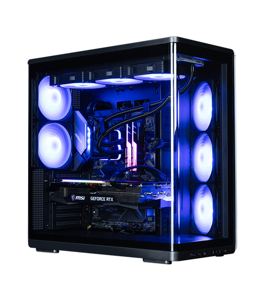  Thùng máy hồ cá Zalman P60 Kính cong Nguyên Khối (Kèm sẵn 5 Fan) | ATX, Đen 