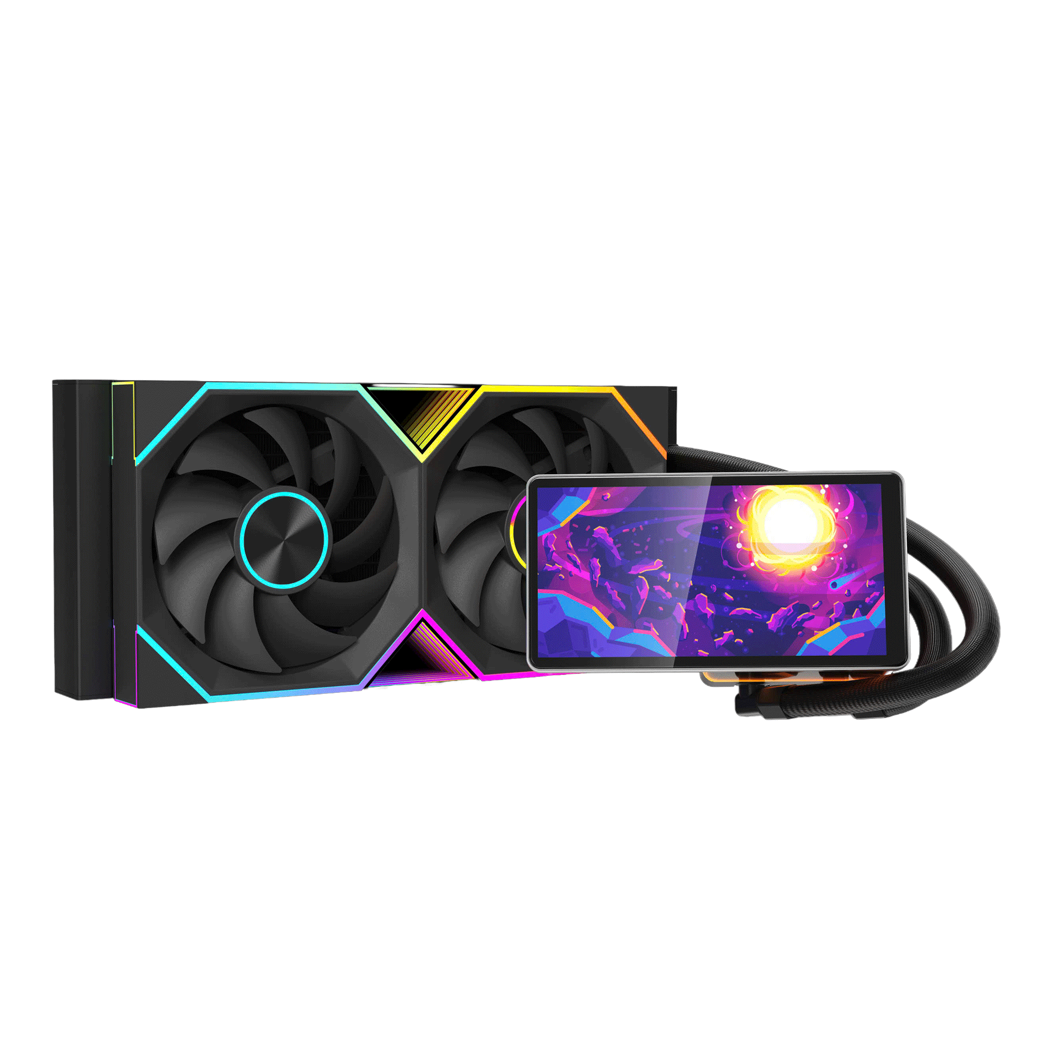 Tản nhiệt nước Leopard Pro Flow 240 ARGB LCD | Đen