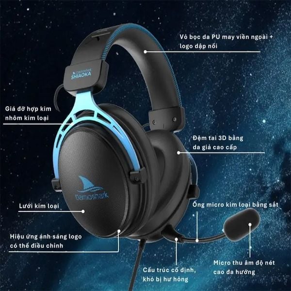 Tai nghe gaming có dây Darmoshark T3 ENC 