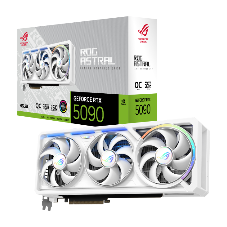 Card màn hình ASUS ROG Astral GeForce RTX™ 5090 32GB GDDR7 WHITE OC Edition