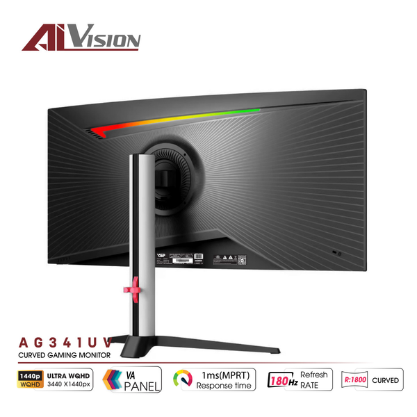  Màn hình Gaming Aivision AG341UV | 34 inch, 2K/QHD, 180Hz, VA 