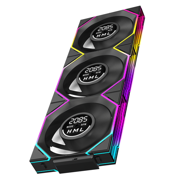  Quạt tản nhiệt PC Leopard Interstellar V4 | Kit 3 Fan 120mm, ARGB, Gió ngược, Đen 
