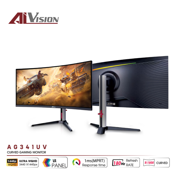  Màn hình Gaming Aivision AG341UV | 34 inch, 2K/QHD, 180Hz, VA 