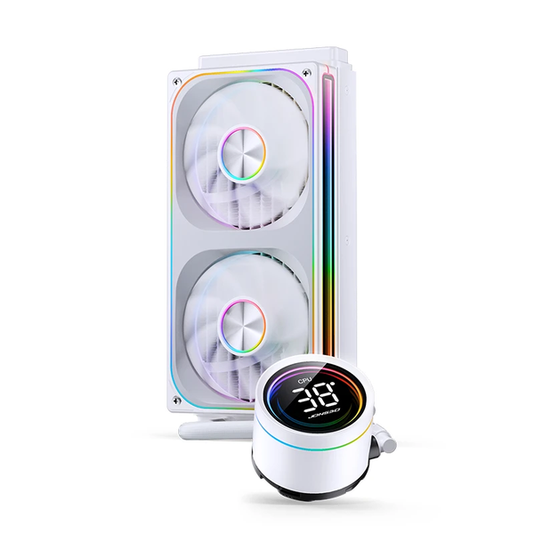  Tản nhiệt nước Jonsbo TH-240 | ARGB Display, Trắng 