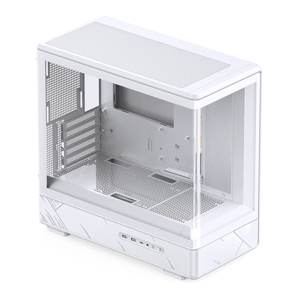  Thùng máy Jonsbo D200 Micro-ATX | Trắng, Kính Cong 