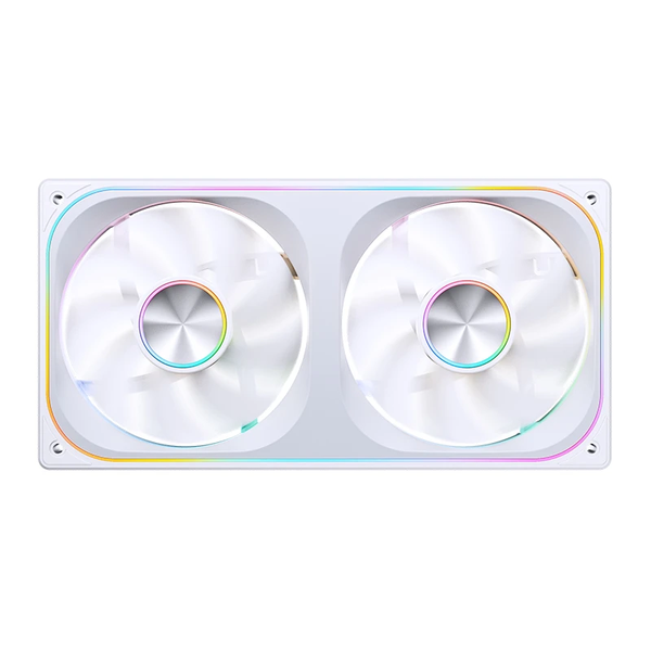  Quạt tản nhiệt PC Jonsbo ZA‑240 | Kit liền khối 2 fan 242mm, ARGB, Gió ngược, Trắng 