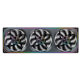  Quạt tản nhiệt PC Jonsbo ZA‑360 | Kit liền khối 3 fan 362mm, ARGB, Gió thuận, Đen 