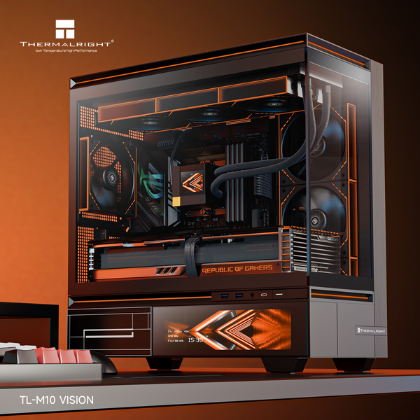  Thùng máy Case Thermalright TL-M10 Vision LCD - Đen 