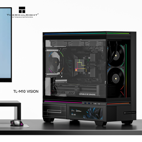  Thùng máy Case Thermalright TL-M10 Vision LCD - Đen 