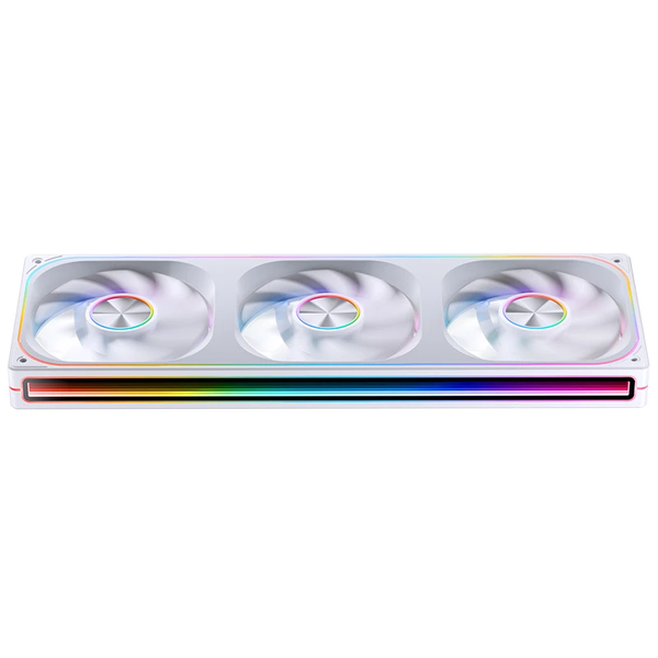  Quạt tản nhiệt PC Jonsbo ZA‑360 | Kit liền khối 3 fan 362mm, ARGB, Gió thuận, Trắng 