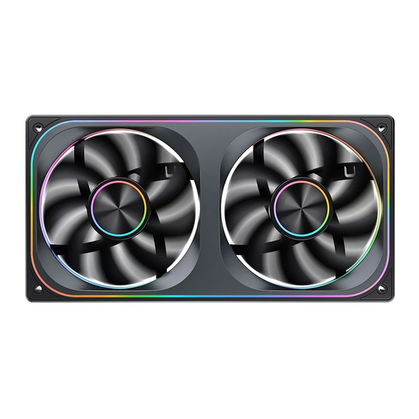  Quạt tản nhiệt PC Jonsbo ZA-240 | Kit liền khối 2 fan 242mm, ARGB, Gió thuận, Đen 