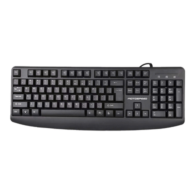 Bàn phím giả cơ gaming Motospeed K103 | Có dây, Fullsize, RGB, Black