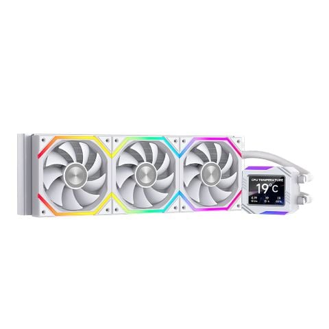 Tản nhiệt nước Leopard Astroshell 360 ARGB Digital LCD V2G - Trắng