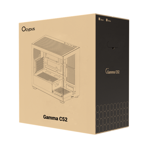  Thùng máy Case OCYPUS Gamma C52 (Đen) 
