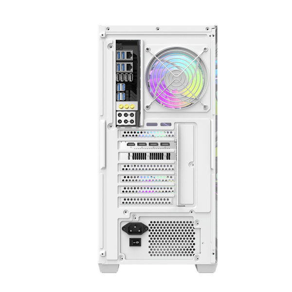  Thùng máy Case Darkflash DS900 Mesh ATX - Trắng (Mặt lưới) 