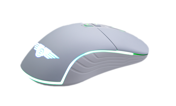  Chuột gaming Newmen WGX6 | 2 Mode, 12000 DPI, 110g, RGB, Trắng 