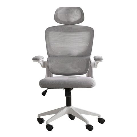 Ghế văn phòng chân xoay 418 | Công thái học, màu xám