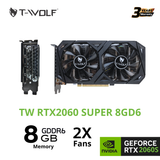  Card màn hình NVIDIA GeForce RTX 2060 Super T-WOLF | 8GB GDDR6, 2176 CUDA, 550W 