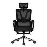  Ghế công thái học OEM 6 | Đen, 120kg, Chân xoay, Lưng lưới 