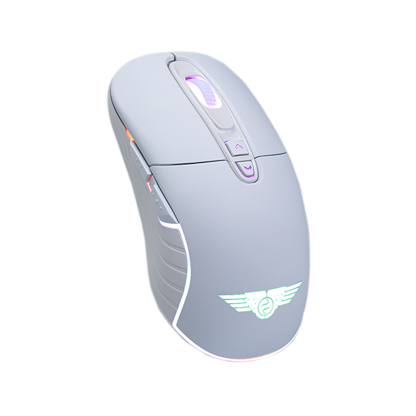  Chuột gaming Newmen WGX6 | 2 Mode, 12000 DPI, 110g, RGB, Trắng 