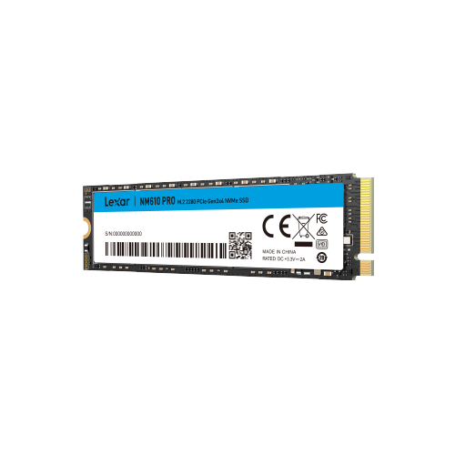  Ổ cứng SSD Lexar NM610 Pro 500GB | PCIe Gen3 x4 NVMe, M.2 2280 (LNM610P500G-RNNNG) 
