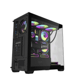  Thùng máy Case Darkflash DS900W ATX Glass - Đen 