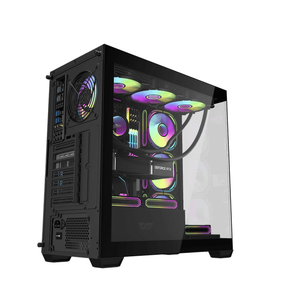  Thùng máy Case Darkflash DS900W ATX Glass - Đen 