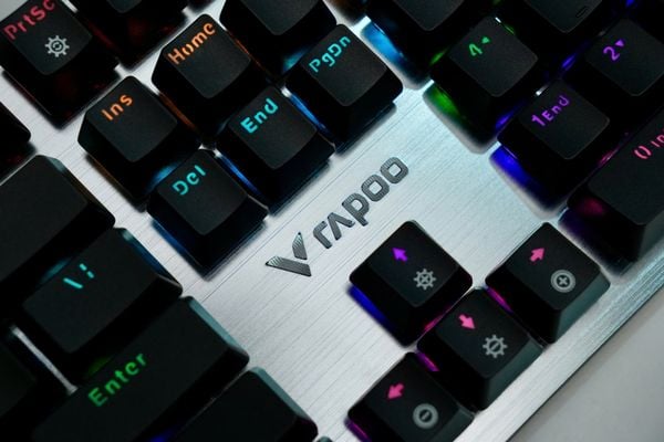  Bàn phím cơ gaming Rapoo V530 V2 | Có dây, Fullsize, Optical Switch (Clicky), RGB, Black 