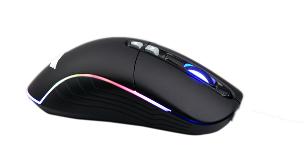  Chuột gaming Newmen WGX6 | Wireless 2.4Ghz, 12000 DPI, 110g, RGB, Đen 